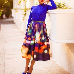 Chicwish neon light midi skirt
